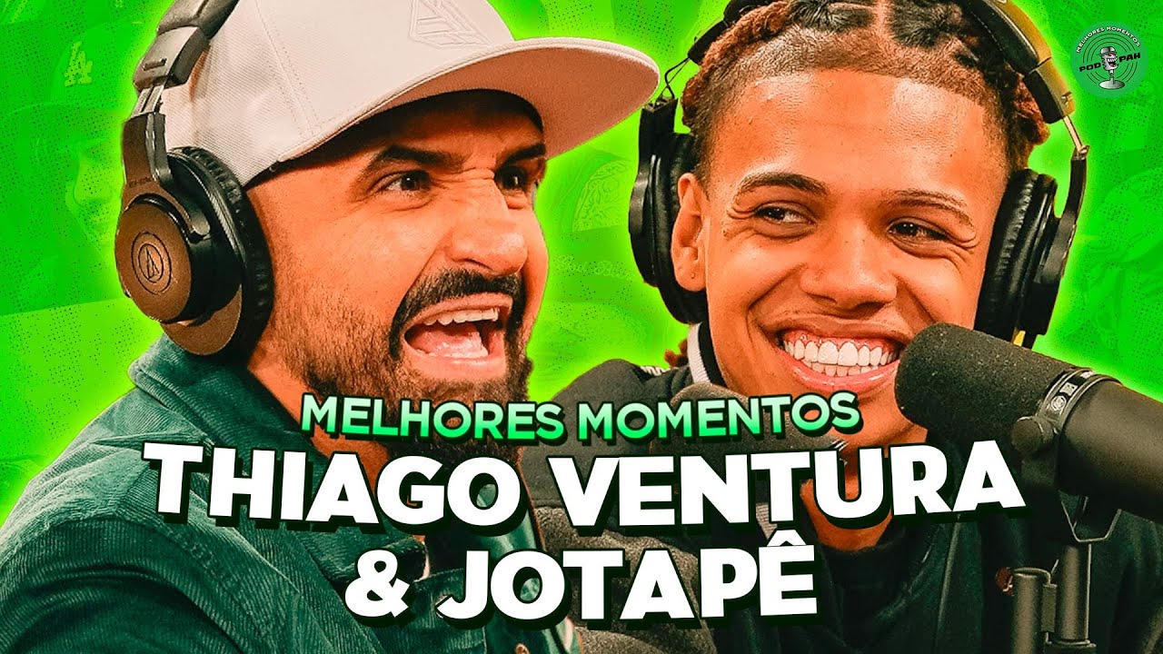 AMIZADE É ISSO KKKKK THIAGO VENTURA E JOTTAPÊ NO PODPAH - Melhores Momentos