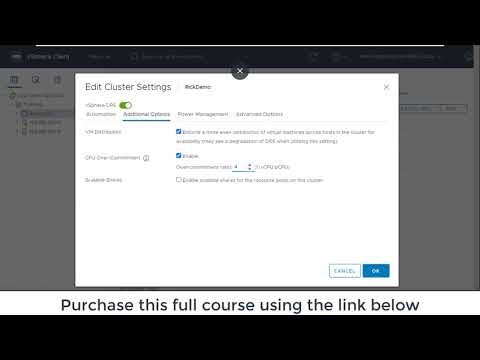 vSphere 7 DRS VM Distribution and CPU Over Commitment