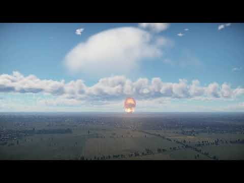 Nuclear bomb RDS-4 explosion remake (War Thunder)