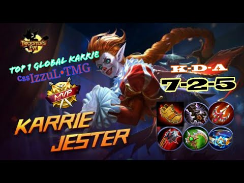 Top 1 Global Karrie | ᶜˢˢIzzuL•TMG | Karrie Jester GamePlay | New Skin |MLBB