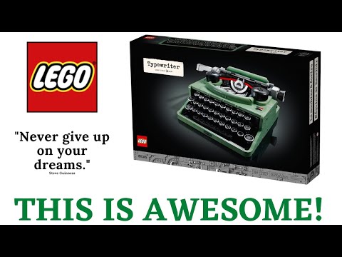 The Lego Typewriter set is awesome! #lego #typewriter #legoideas