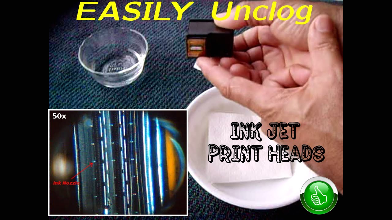 How To EASILY Unclog Ink Jet Print Heads