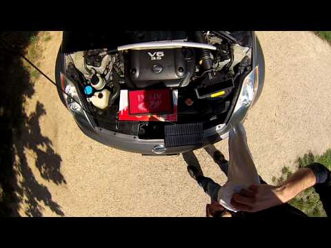 Nissan 350z Apexi Intake Air Filter Change
