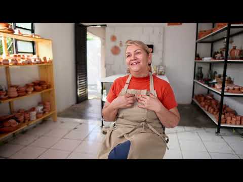 Maria Elza - artesã ceramista de Lajeado/TO