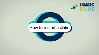 Frances Online: How to restart a UI claim