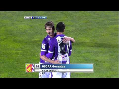 La Liga | Gol de Óscar (0-1) en el Getafe Cf - Real Valladolid  | 18-11-2012 | J12