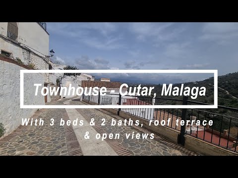 **SOLD** Townhouse - 3 beds, 2 baths - with rustic charm, nice roof terrace - Cutar, Malaga