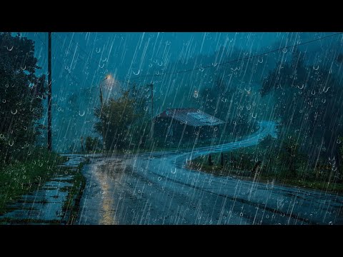Sonido de Lluvia Relajante para Dormir - Lluvia y Truenos en Techo , Rain Sound , Rain sound #140