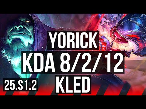 YORICK vs KLED (TOP) | 8/2/12, Godlike, Rank 10 Yorick | KR Master | 25.S1.2