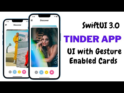 SwiftUI 3.0 - Tinder App UI With Gesture Enabled Cards - Notification Center - Complex UI - Xcode 13