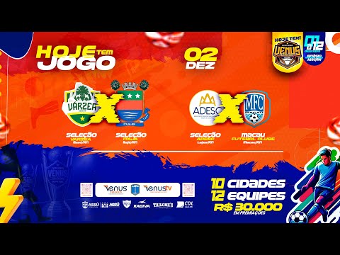 AO VIVO: COPA ASSÚ VENUS TELECOM DE FUTSAL | FASE DE GRUPOS 1ª RODADA