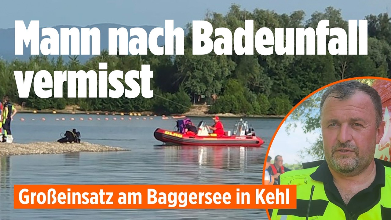 Mann in Kehl ertrunken: Feuerwehr und DLRG suchen auf Hochtouren „Taucher waren mehrfach im Wasser“