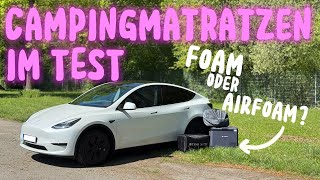 TESLA Camping Matratzen im Test! Foam oder Airfoam? Tesbeauty vs. Havnby | feat. Aobosi Kühlbox