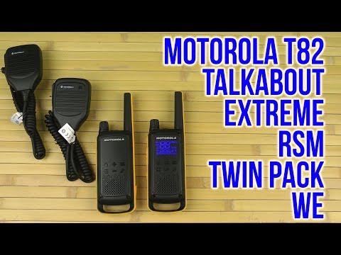 Рация Motorola Talkabout T82 Extreme RSM Twin Pack черный-желтый - Видео