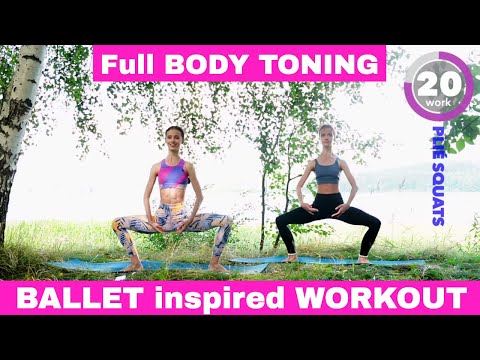 Full BODY TONING routine - 40min WORKOUT - BALLET inspired outdoor