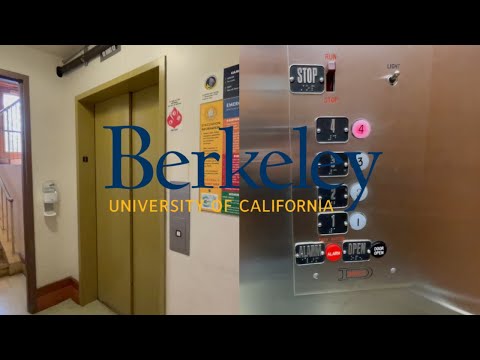 Amazing Motor! RARE Dover White Button Hydraulic Elevator - Wellman Hall - UCB in Berkeley, CA.