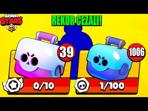 1000 KUTU İLE REKOR CEZALI KUTU AÇILIMI ! EFSANEVİ ÇIKTI! - Brawl Stars