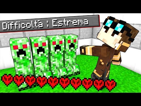 IL MONDO DEI CREEPER SU MINECRAFT A DIFFICOLTÀ ESTREMA!!!
