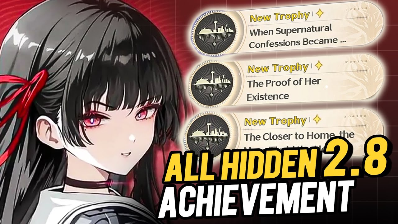 All  13 Wuwa 2.8 Hidden Trophy | Wuthering Wave 2.8  Honamy City Secret Achievement
