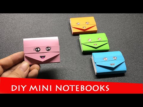 DIY MINI NOTEBOOKS ONE SHEET OF PAPER - Mini A4 Notebooks - DIY BACK TO SCHOOL - Paper Craft Ideas