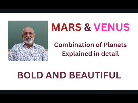 Class - 448 // Mars & Venus : Combination of Planets : BOLD AND BEAUTIFUL