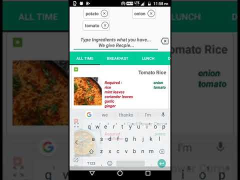 Cook Food - Recipes from Ingredients I Have Video