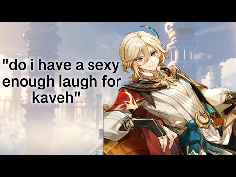 kaveh's VA played genshin and it was silly