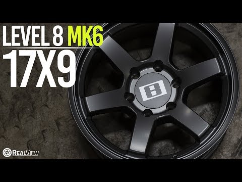 LEVEL 8 MK 6: MATTE GUNMETAL, 17"x9"