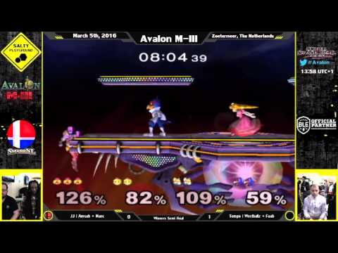 Avalon M-III - JJ | Amsah + Marc Vs Tempo | Westballz + Faab - SSBM Doubles Winners Semi Final