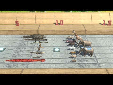 WAVE BATTLE Reptiles vs Modern Mammals Animal Revolt Battle Simulator