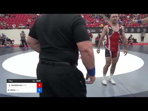70 Kg Rnd Of 64 - Jarod Verkleeren, Cavalier Wrestling Club Vs Christopher Kelly, California F36e