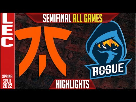 FNC vs RGE Highlights ALL GAMES | Semi-final LEC Playoffs Spring 2022 | Fnatic vs Rogue