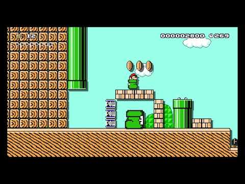 Super Mario Maker Sample Course 5-3 Remix Shoe Goombas