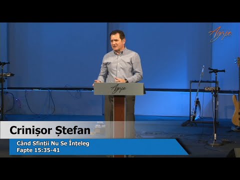 January 17, 2021 Crinisor Stefan - Cand sfintii nu se inteleg / Agape Church