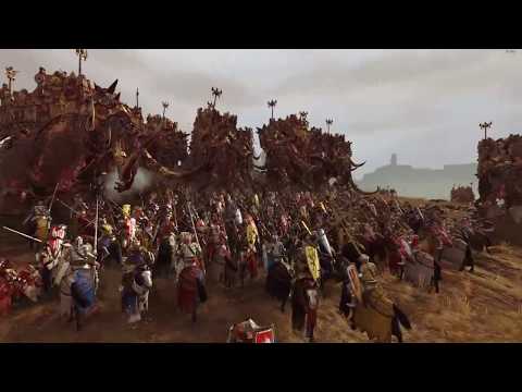 28 War Mammoth's VS 2280 Knights Errant - Total War: Warhammer
