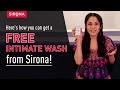 Get Your FREE Sirona Intimate Wash Now! | Ft. Shehnaaz Gill | Sirona Hygiene