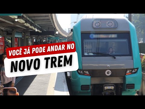 FUI CONFERIR O TREM NOVO DA VIAMOBILIDADE EM OPERAÇÃO