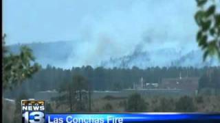 preview picture of video 'Favorable winds aid Los Alamos fire fight'