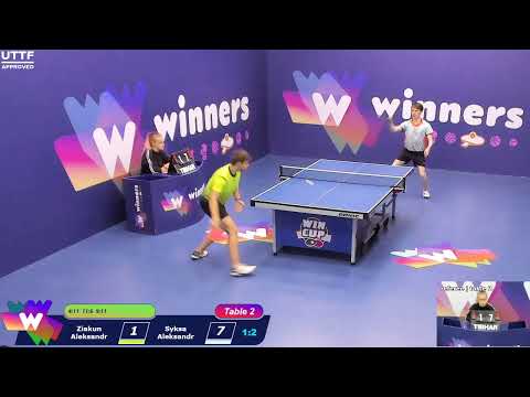 WINners CUP table 2  13.10 Ziakun Aleksandr - Syksa Aleksandr  12:15