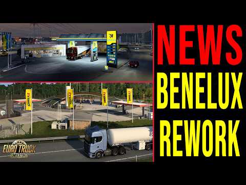 ETS2 NEWS 🚨 Benelux Rework - Raststätten und Tankstellen