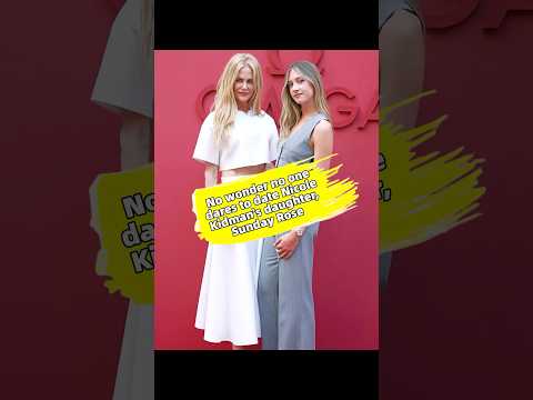 No wonder no one dares to date Nicole Kidman's daughter, Sunday Rose. #us #celebrity