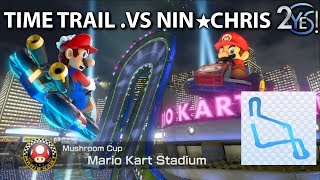 Mario Kart 8 - How to beat Staff Ghost Time Trials (Mario Kart Stadium)