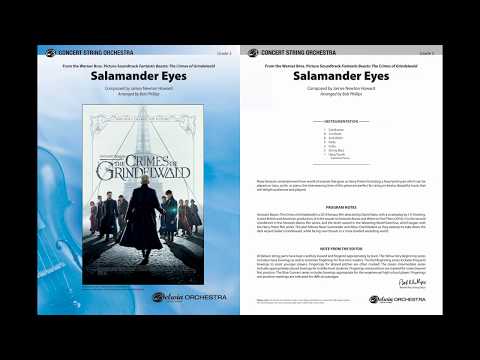 Salamander Eyes, arr. Bob Phillips – Score & Sound