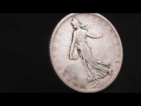 Moneda, Francia, Semeuse, Franc, 1900, BC, Plata, KM:844.1, Gadoury:467