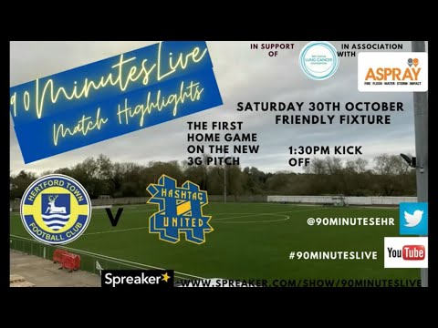 Highlights of the first game on the new 3g pitch for HERTFORD TOWN v HASHTAG UNITED NON LEAGUE