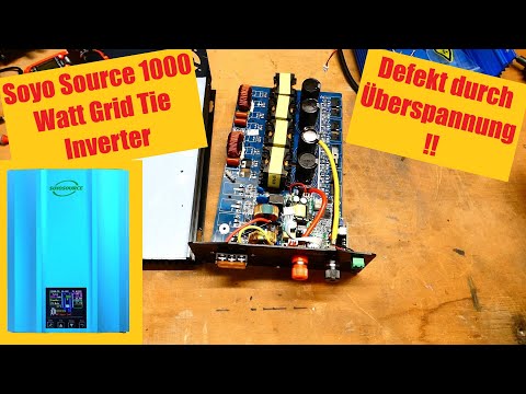 PV Wechselrichter Soyosource 1000 Watt - Defekt durch Überspannung