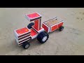 How To Make Matchbox Tractor At Home Matchbox Craft Tractor