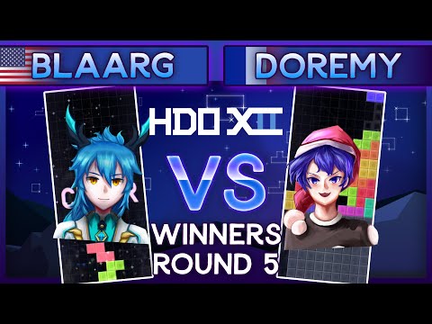 Hard Drop Open 12 - Blaarg Vs. Doremy - Winners Round 5 TETR.IO Tournament