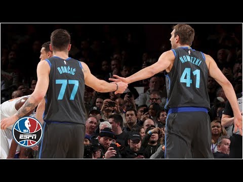 Luka Doncic shines in MSG debut, Dirk gets standing ovation in Mavs' win vs. Knicks | NBA Highlights