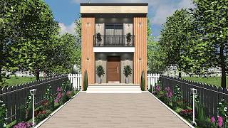 4 • Small House 5x10 Meters (two floors) l Plan with Dimensions.